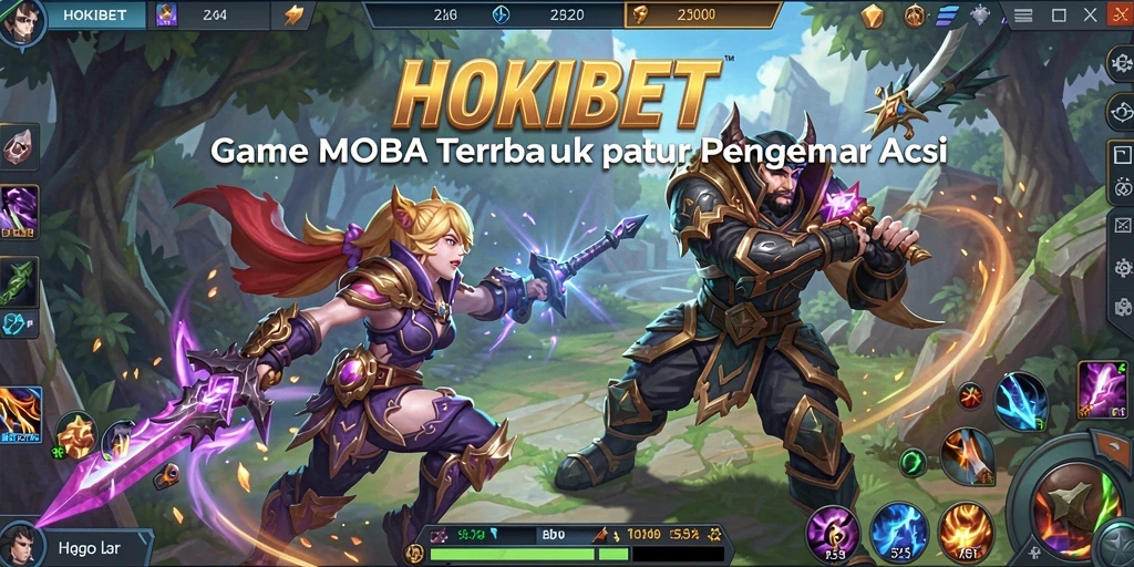 Gameplay seru HOKIBET saat tim bertarung di arena
