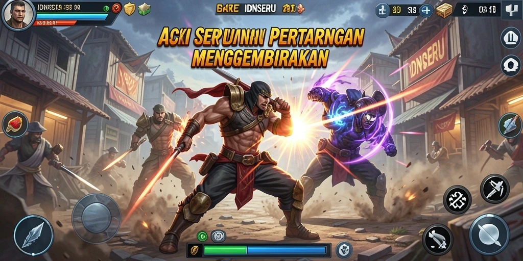 Screenshot gameplay <strong>IDNSERU</strong> menunjukkan aksi mendebarkan dan grafis menawan.