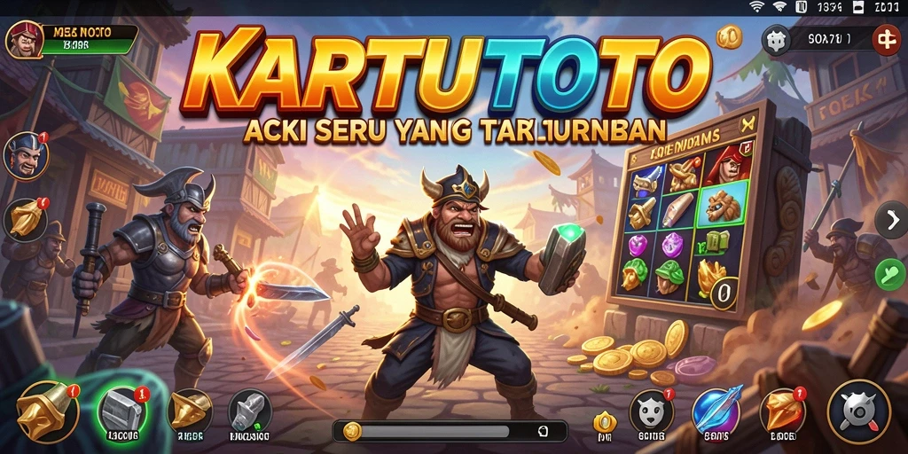 Screenshot menampilkan pertempuran seru dalam KARTUTOTO.