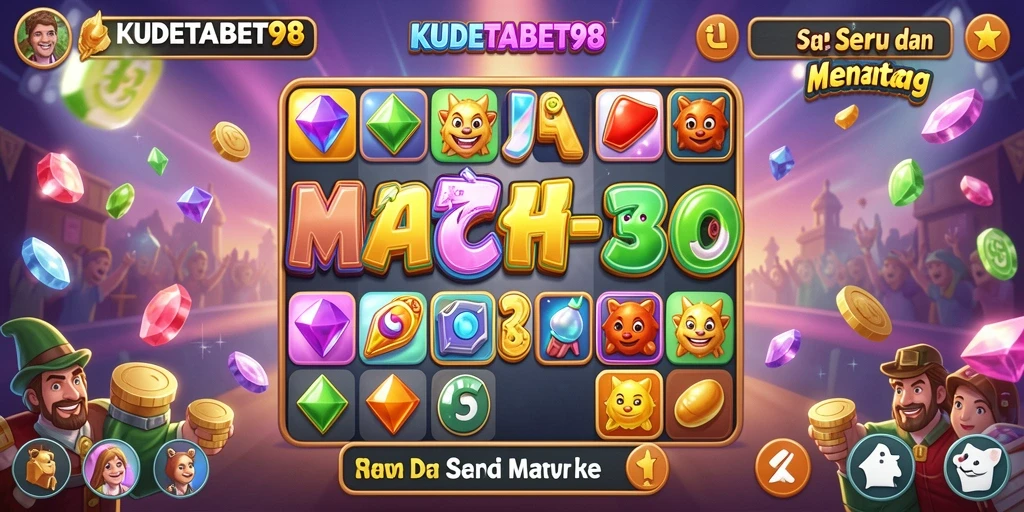 Tampilan menarik dan seru saat bermain KUDETABET98 Match-3.