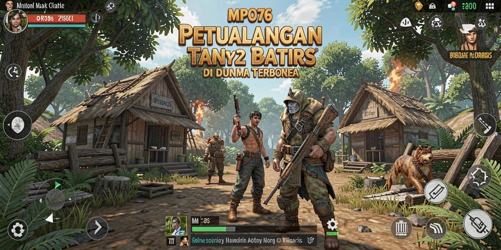 Gameplay MPO76 menampilkan petualangan di dunia terbuka yang luas.