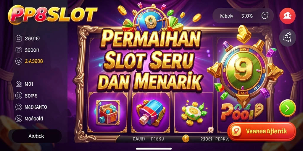 Screenshot dari gameplay PP8SLOT yang seru dan penuh warna.