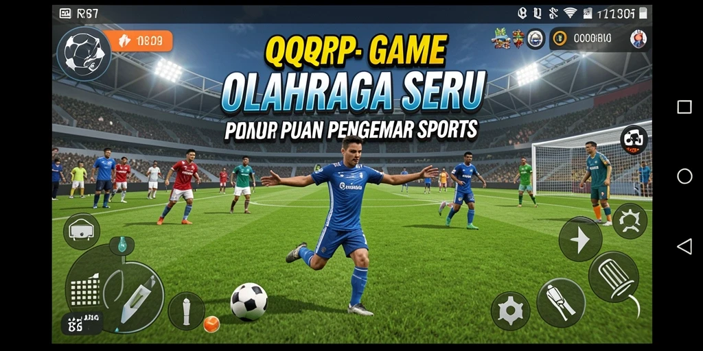 Screenshot menampilkan aksi seru dari gameplay QQRP dalam olahraga.