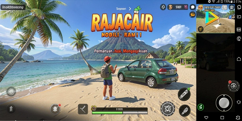 Tampilan gameplay RAJACAIR yang mempesona dan mengasyikkan.