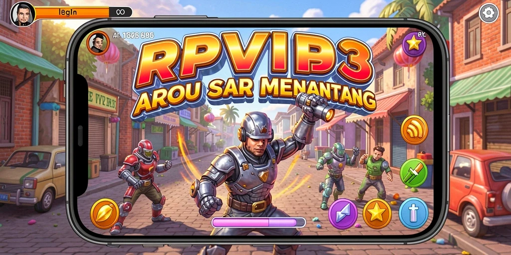 Tampilan gameplay seru dan penuh tantangan di RPVIP3.