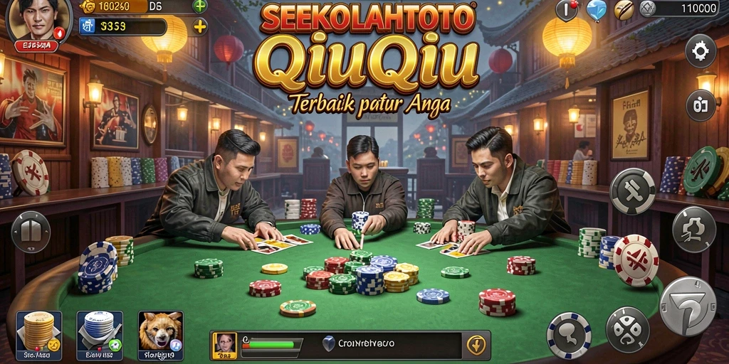 Tampilan gameplay QiuQiu yang menarik di SEKOLAHTOTO.