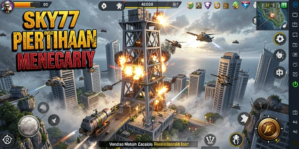 Tampilkan gameplay menara pertahanan yang seru dan menegangkan.
