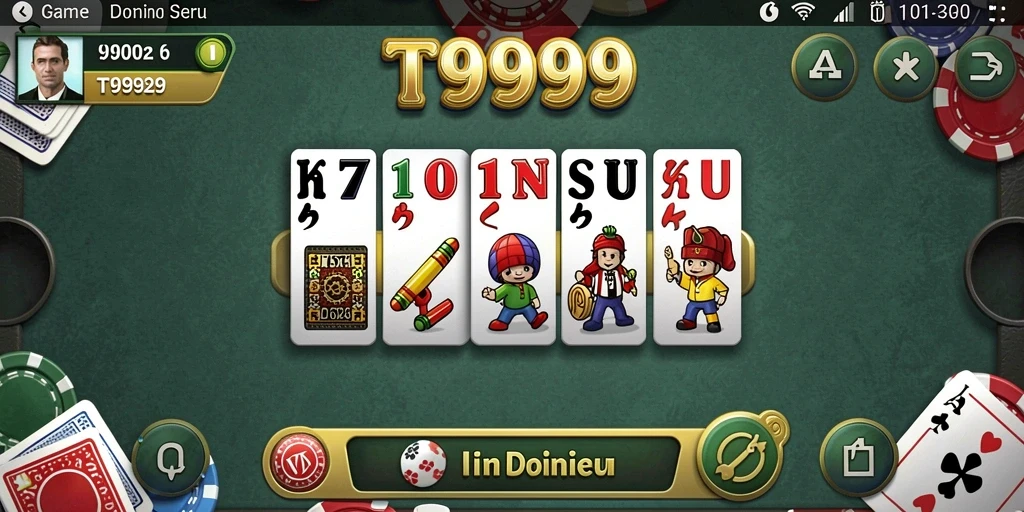 Tampilan gameplay seru dari T9999 yang penuh tantangan.