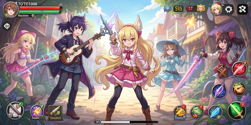 Tampilan gameplay seru dan karakter menarik di TOTO1000.